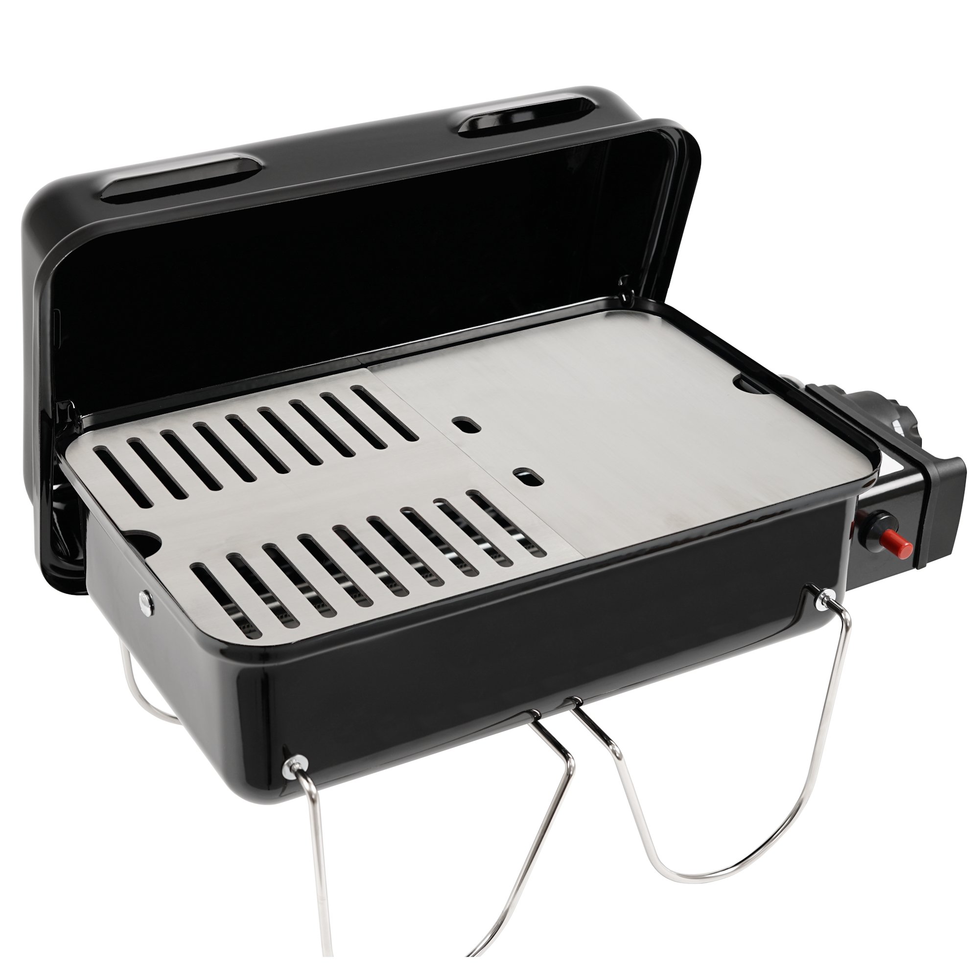 BBQ-Toro Edelstahl Grillplatte und Grillrost passend für Weber Go Anywhere