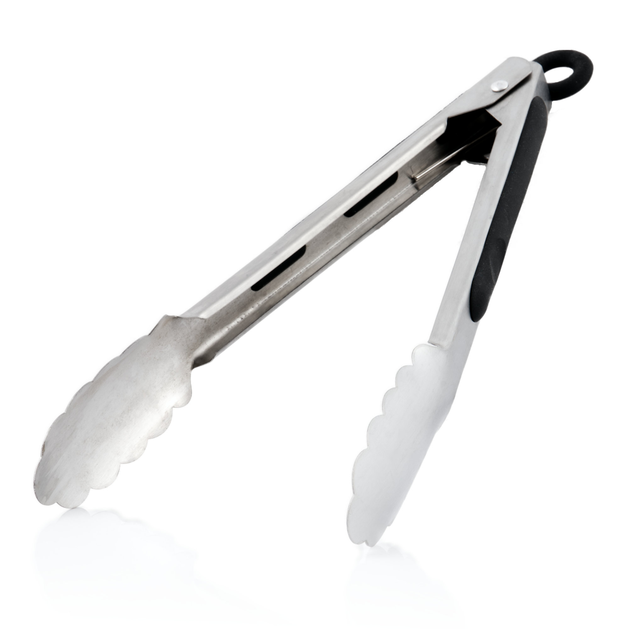 Foydream 5 Stück Küchenzangen Set Edelstahl - Mit Silikongriff, Verriegelbar, Hitzebeständig | Für Grill & Ofen