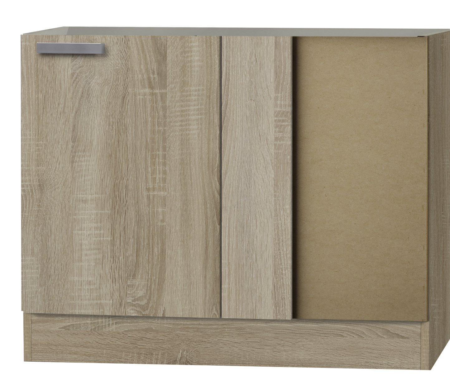 KULT Neapel Eckunterschrank 100cm Breit Eiche hell sägerau UELO106 | eBay