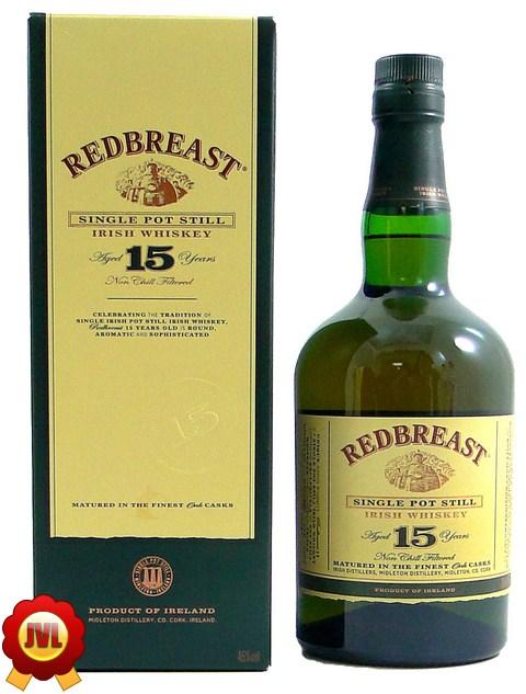 Redbreast 15 Jahre Years 0,7 Ltr 46% Streng limitiert