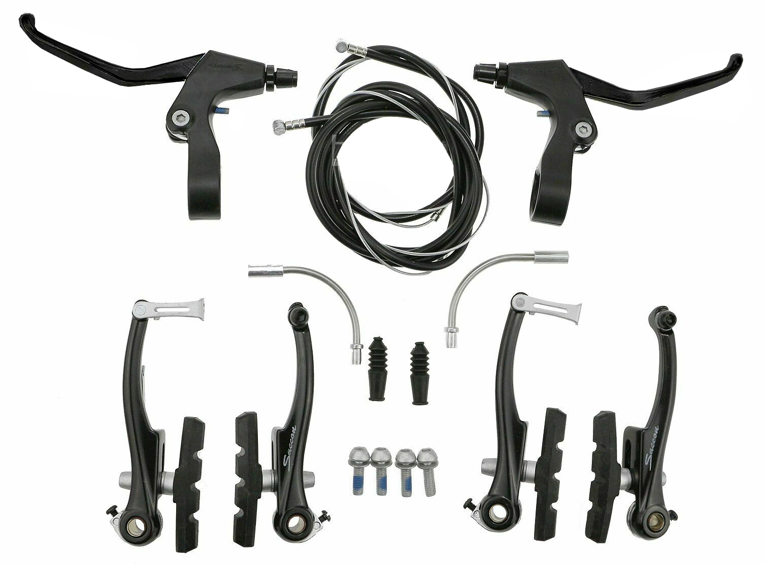 fahrrad v brake bremskörper bremsen set aluminium schwarz felgenbremse bremsen