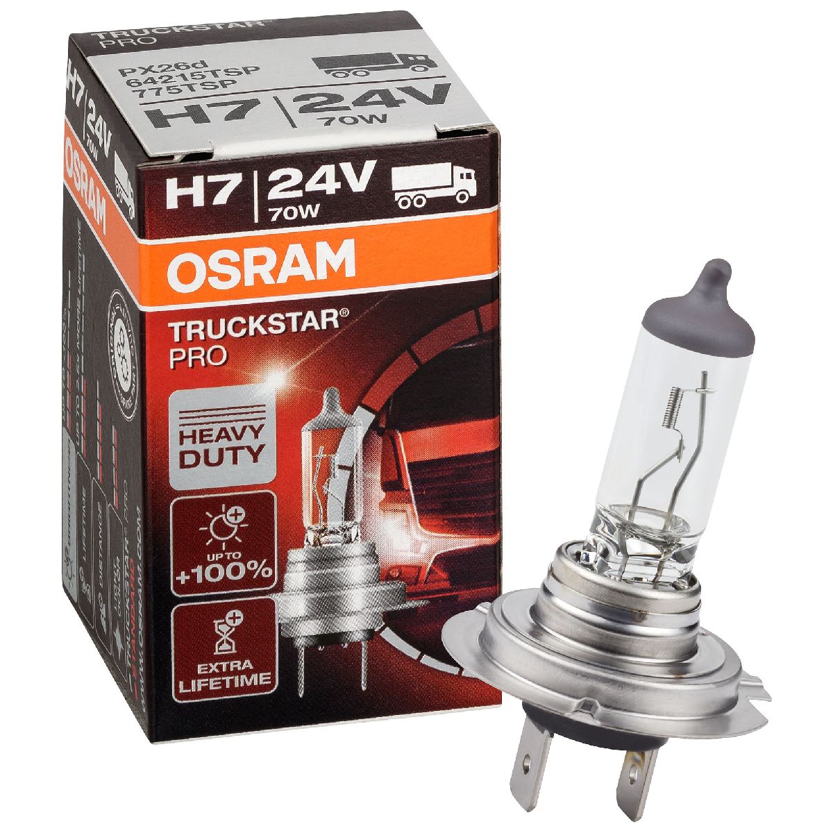 10x Osram Truckstar Pro h7 64215tsp 24v 70w Truck Lamp Low Beam ...