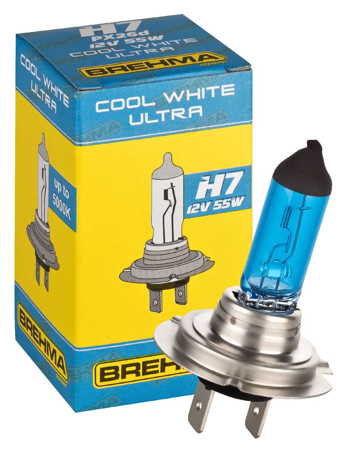 2x BREHMA H7 Xenon Look Optik Birnen Lampen 5000K Super White weiss  Glühlampen