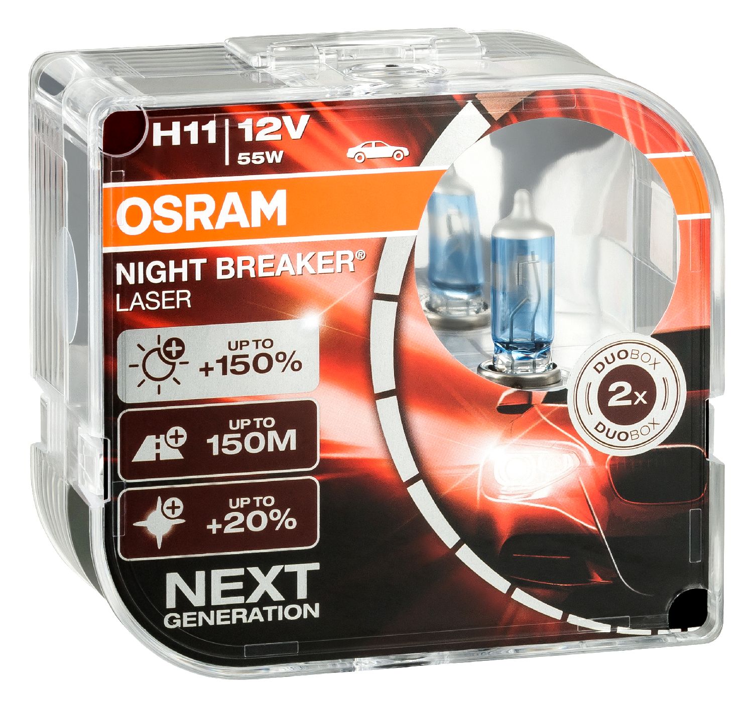 Duo Set OSRAM H11 Night Breaker Laser 64211NL 12V 55W Nightbreaker - Picture 3 of 4