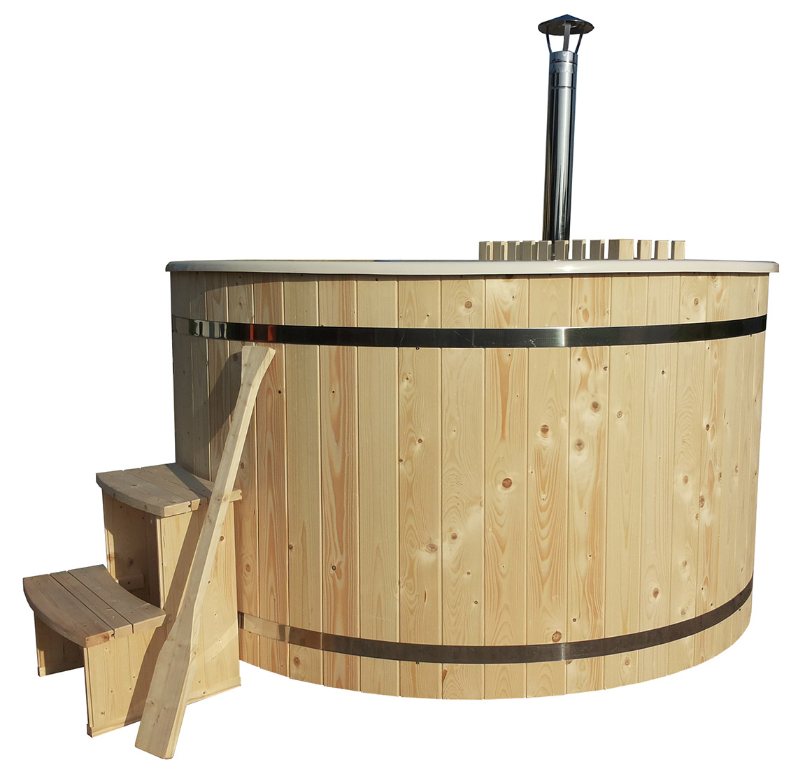 Gfk Hot Tub Badefass Cm Neu Badezuber Hottub Edelstahl Ofen Biersauna Sauna Ebay