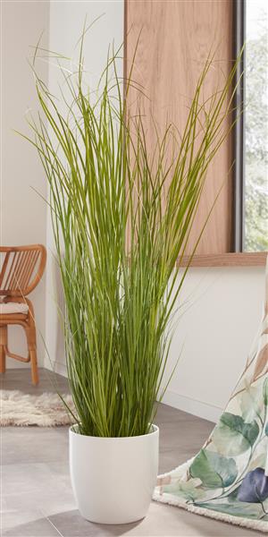 Kunstpflanze 'Gras' 120 cm hohe künstliche Zierpflanze, Dekogras, täuschend echt