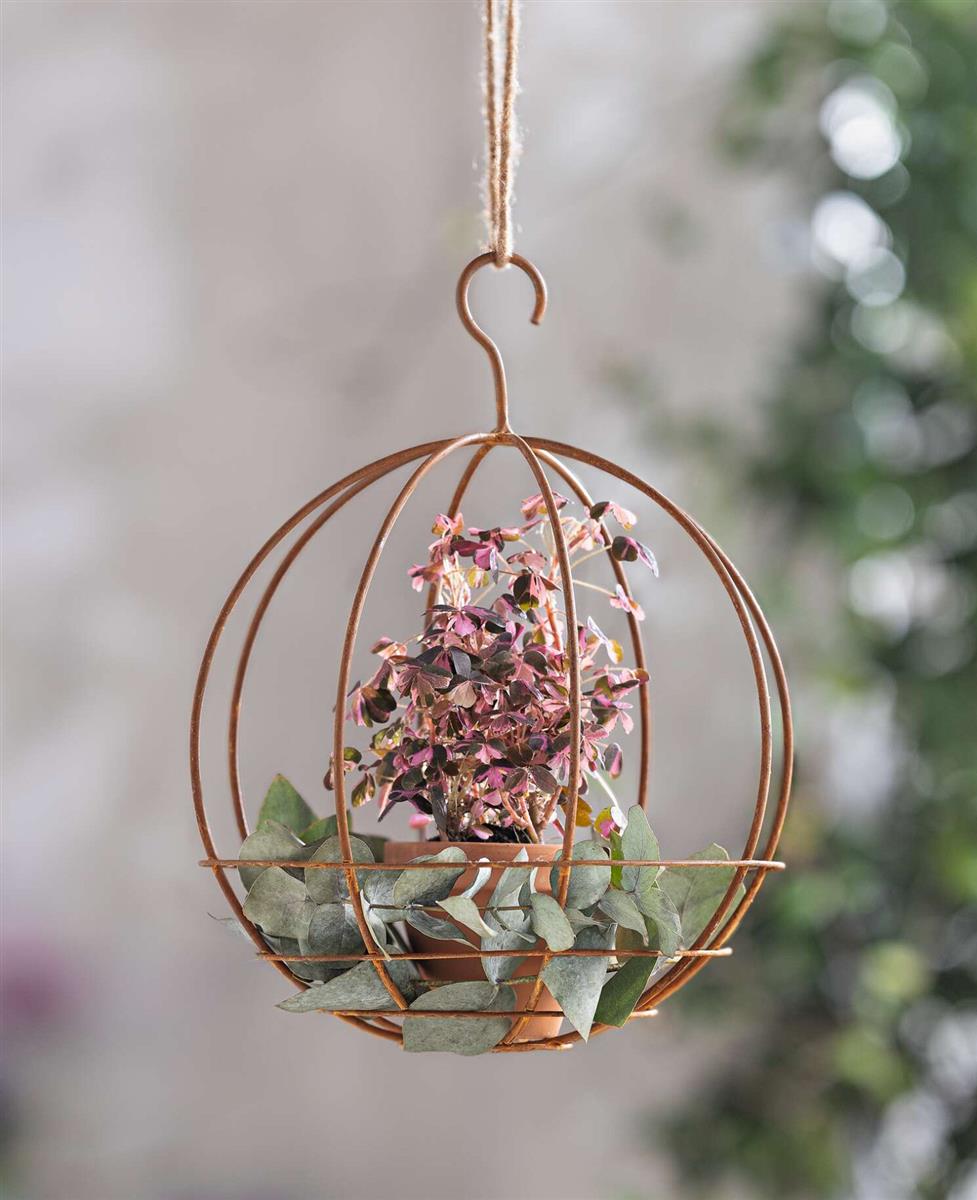 4er-Set Frühlingsdeko Hängedeko – Metallanhänger: Schmetterling, Vogel, Blume, Gießkanne – Rostoptik, Für Garten, Fenster & Wand Metall Hängedeko Frühling