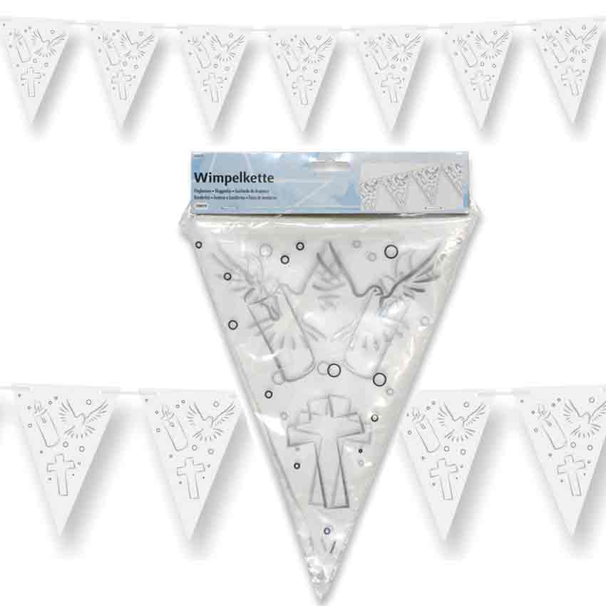 6 m Wimpelkette Kommunion Konfirmation