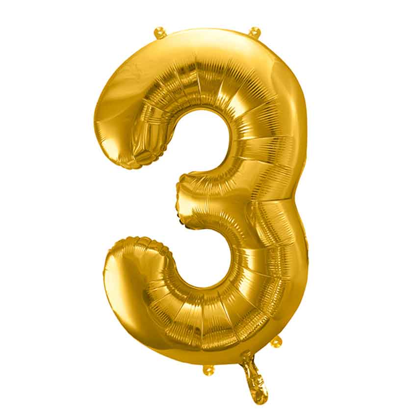 Helium Folienballon Zahl 9 Geburtstag Geschenk Gold Hochzeit XL Zahlen Jubiläum 