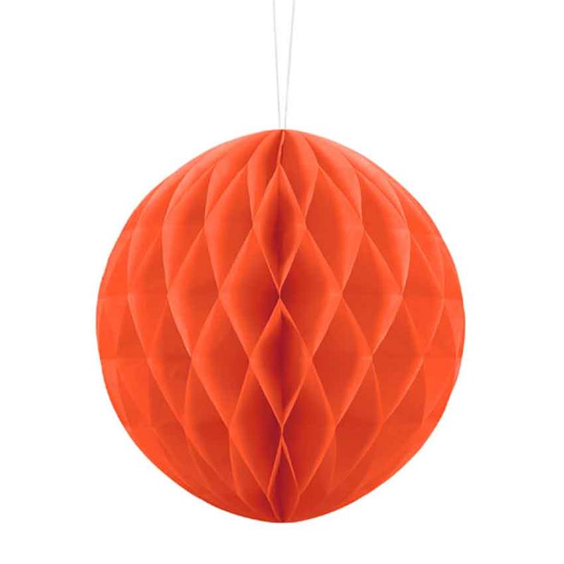 Honigwabenball aus Papier 20 cm Durchm. KB20-005 orange