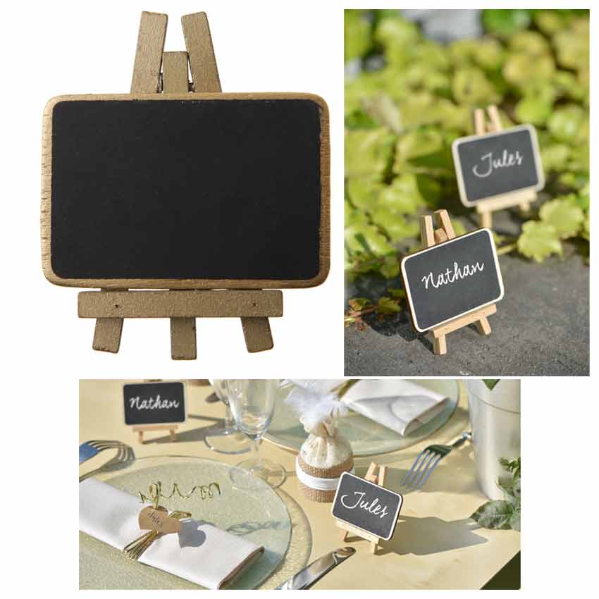 Tischkarten Tafel 4 Stuck 70102 3 Gold