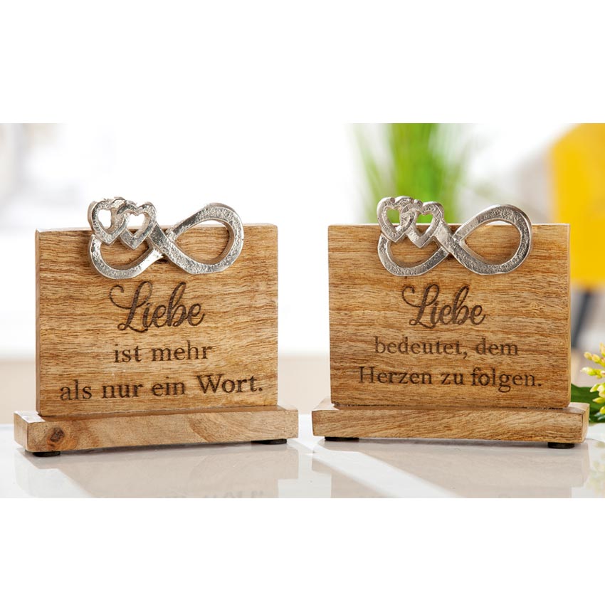 Holzbild Mit Spruch Liebe Zum Hinstellen 48553
