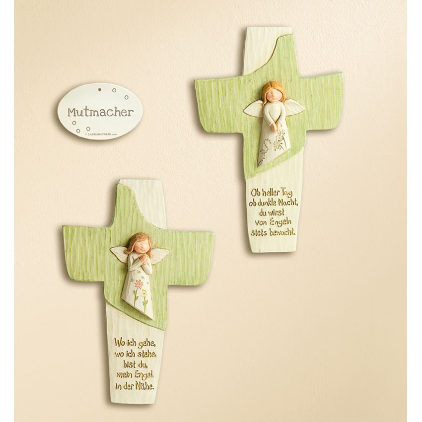 Wandkreuz Mit Schutzengel Mit Spruch 37226 Grun