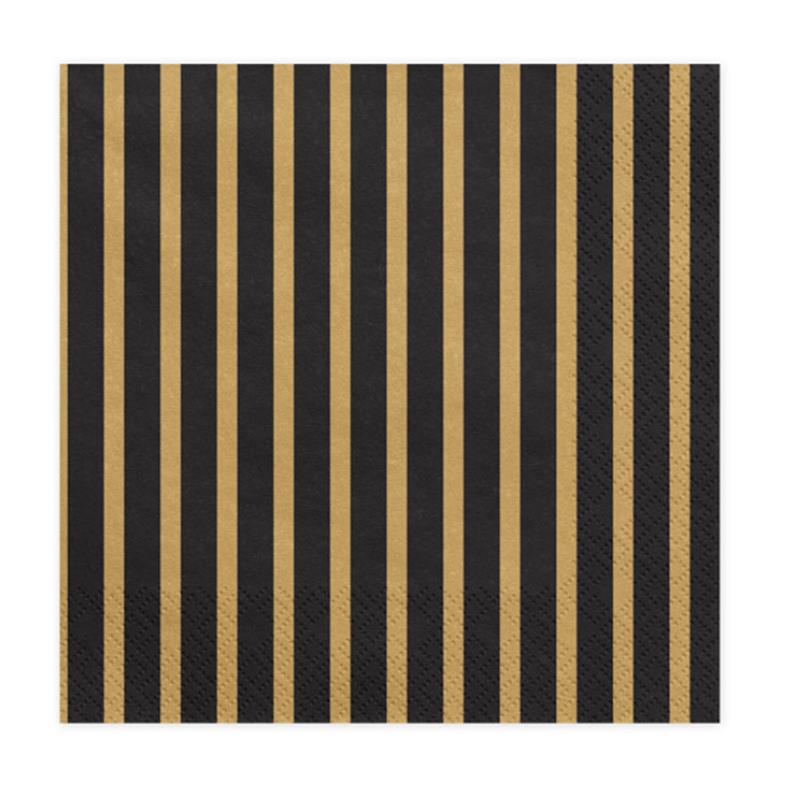 Tischdeko schwarz gold