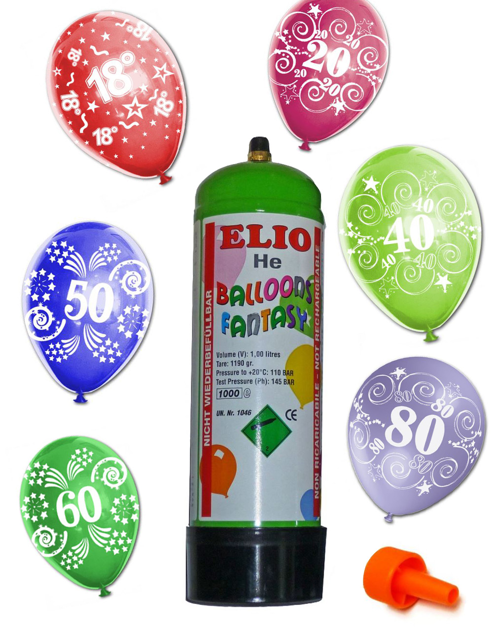 8 Latexluftballons Verkehrsschild 16 Party Wunschzahl Feier Fete Ballon