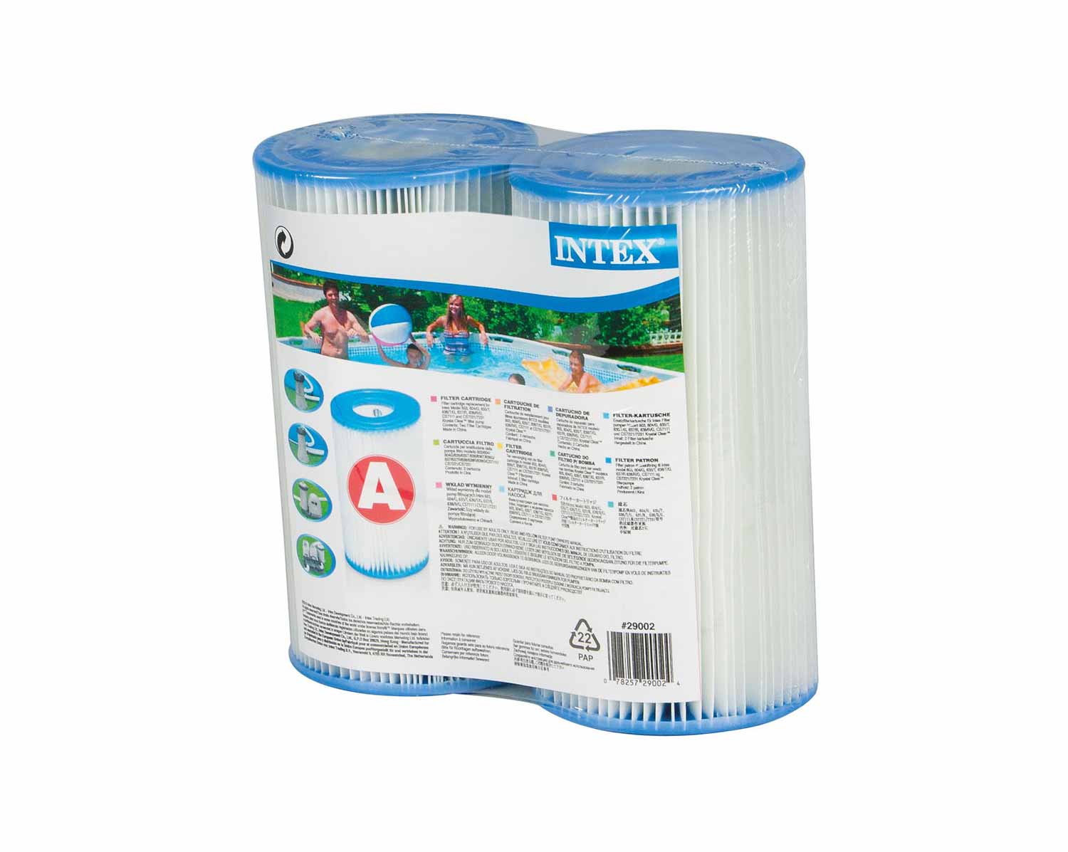 SYANO H Schwamm Filterkartusche,wiederverwendbar und waschbar 12Stück für Poolfilter Filterkartuschen für Intex Typ H Pool 