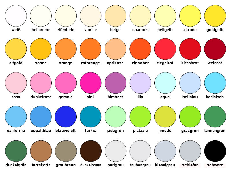 Farbiges Papier einer großen Auswahl an Farben und Grammatiken
