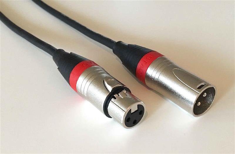 15m Mikrofon Kabel XLR DMX Kabel OFC Set mit 2 Stück je 15m lang inkl.Kabelklett 