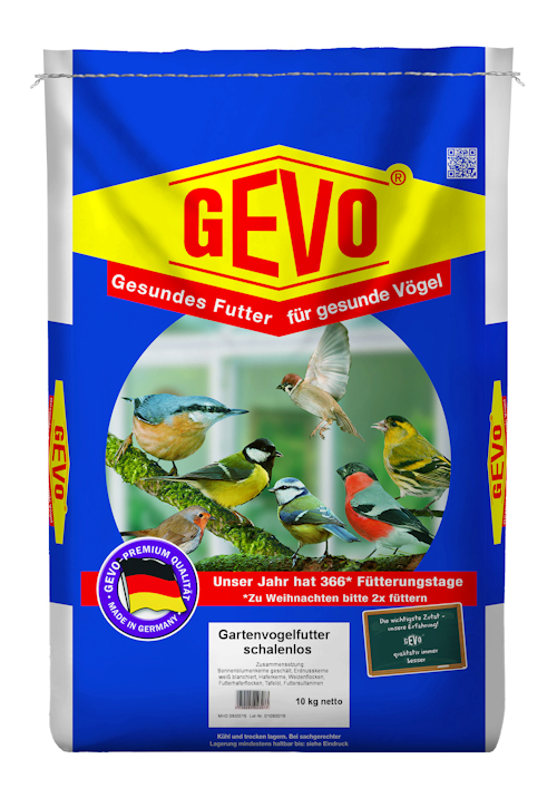 GEVO 900483  Gartenvogelfutter (10kg) schalenlos Vogel-Futter