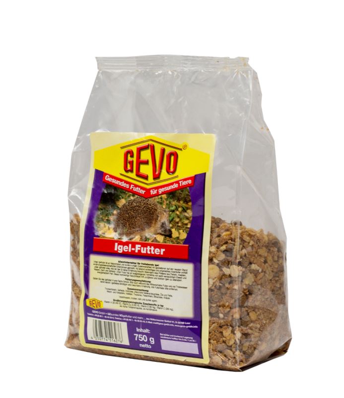 GEVO 900296 Igelfutter 0,75 kg Alleinfutter für freilebende Igel geeignet Nager 4250774516276