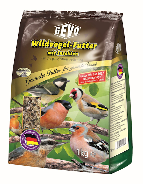 GEVO 910040 Wildvogelfutter mit Insekten 1kg, -