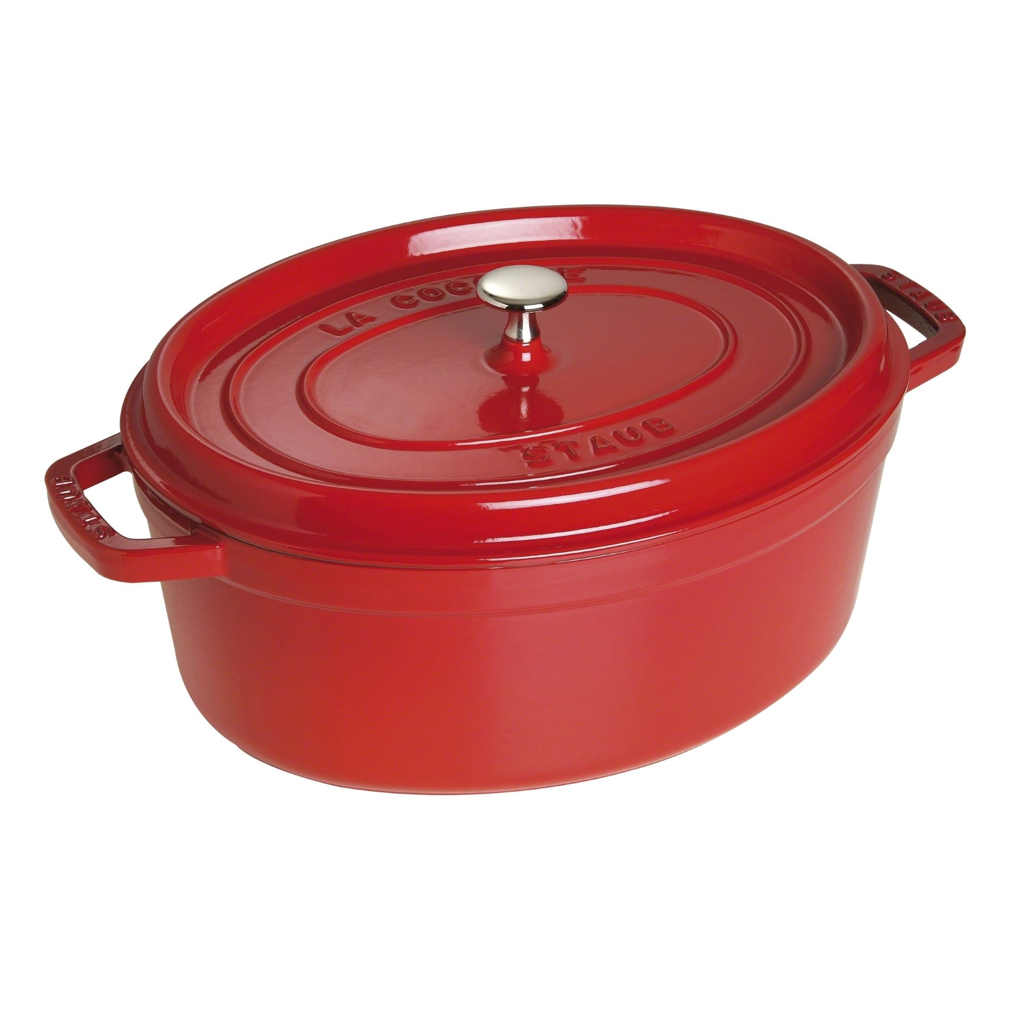 STAUB France Cocotte 29 cm oval 4,2 Liter Gusseisen rot eBay