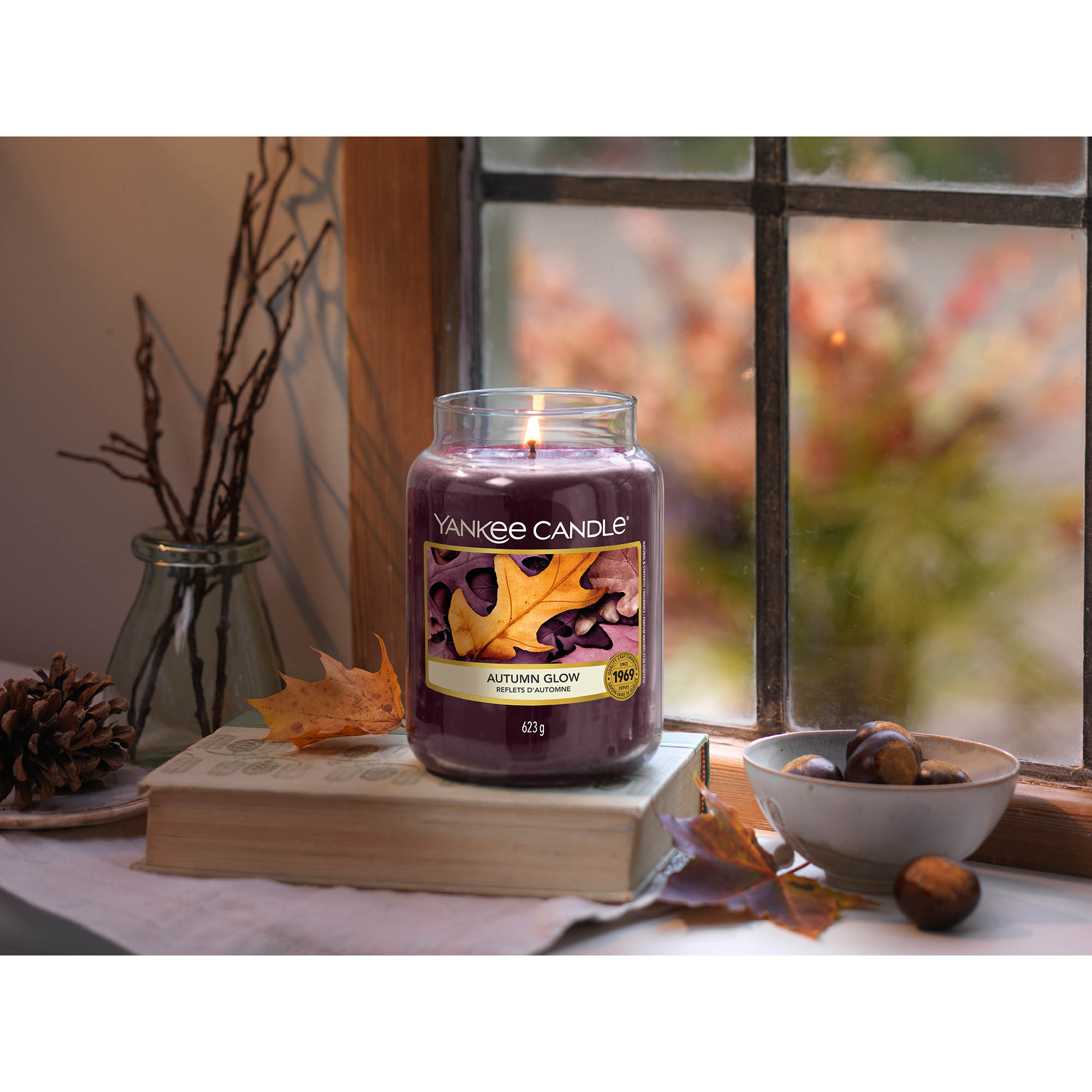 Yankee Candle grandes vela Autumn Glow 623 g fragancia Vela eBay