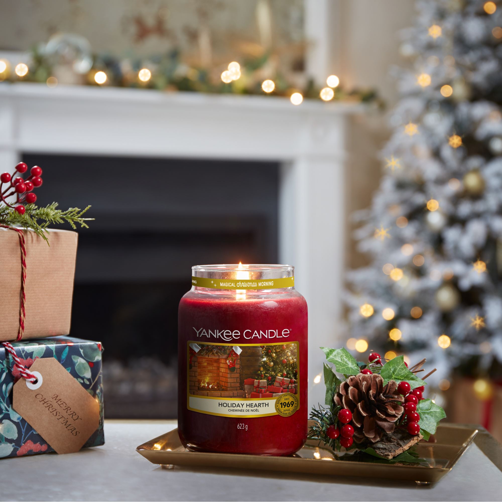 YANKEE CANDLE Große Kerze CHRISTMAS MORNING PUNCH 623 g Duftkerze eBay