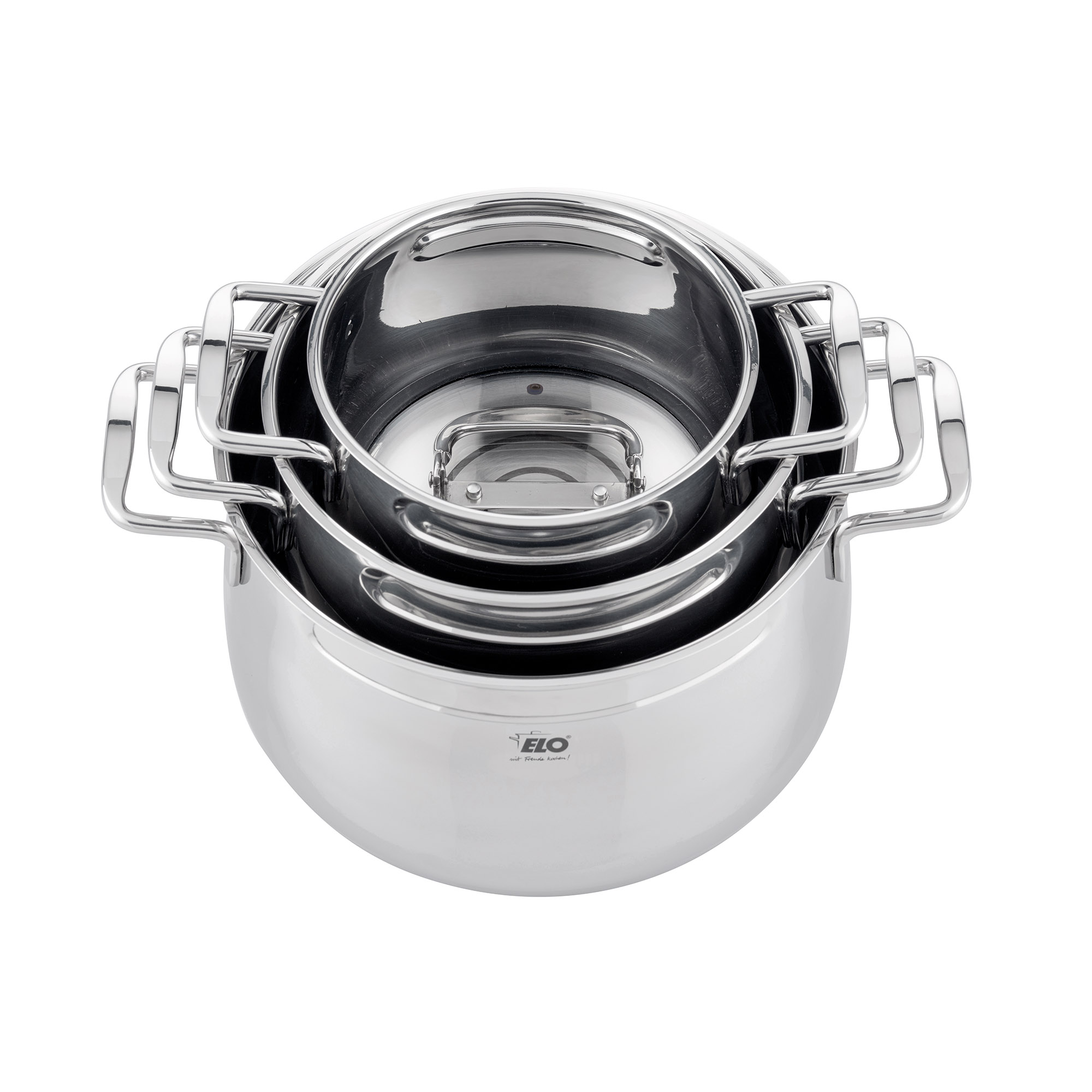 ELO Topfset Mystery 3-teilig stapelbar Glasdeckel INDUKTION 4006925910031| eBay
