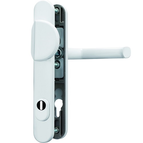 Abus 92er Schmalrahmengarnitur mit Zylinderschutz SRG92 ZS W EK