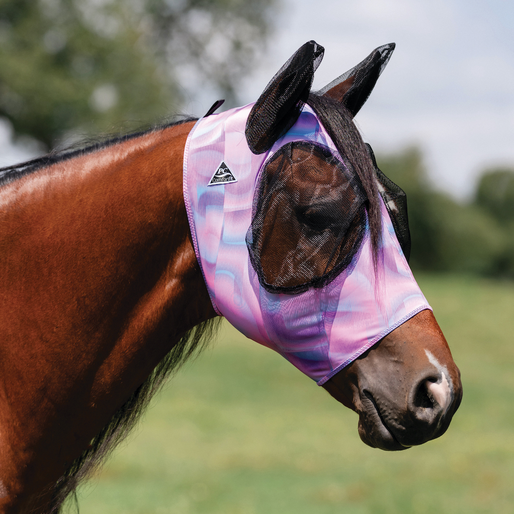 Professionals Choice Comfort Fit Lycra Fliegenmaske "GEOMETRIC" Größe: M (Cob)