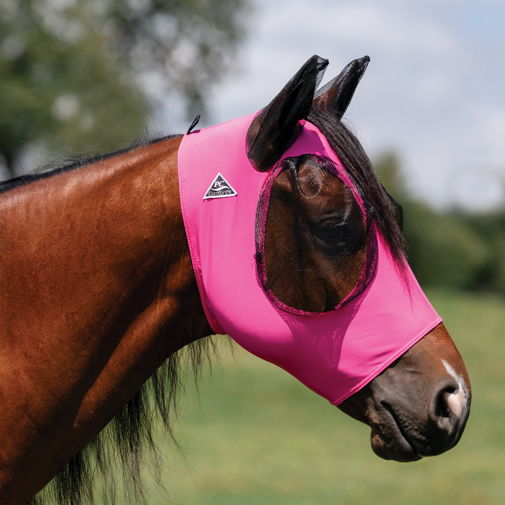 ProfChoice Comfort Fit Lycra Fliegenmaske "PINK" Größe: L (Full)