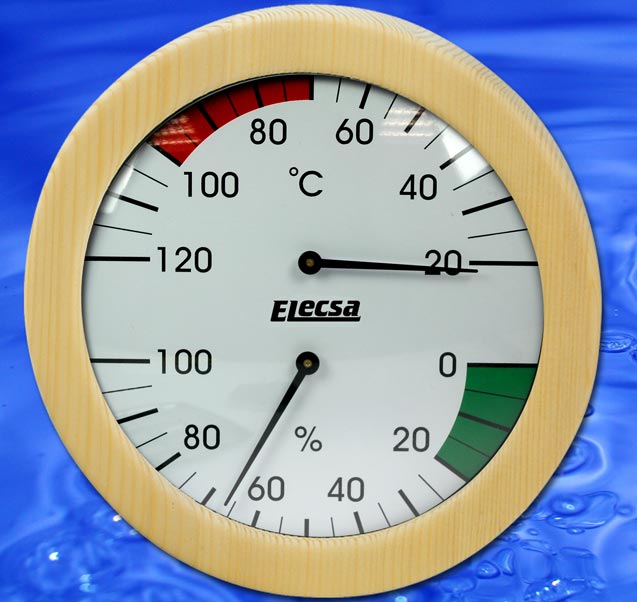 Sauna Instrument Thermometer Hygrometer Dampfbad H9021