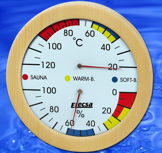 Sauna Instrument Thermometer Hygrometer Dampfbad H9217