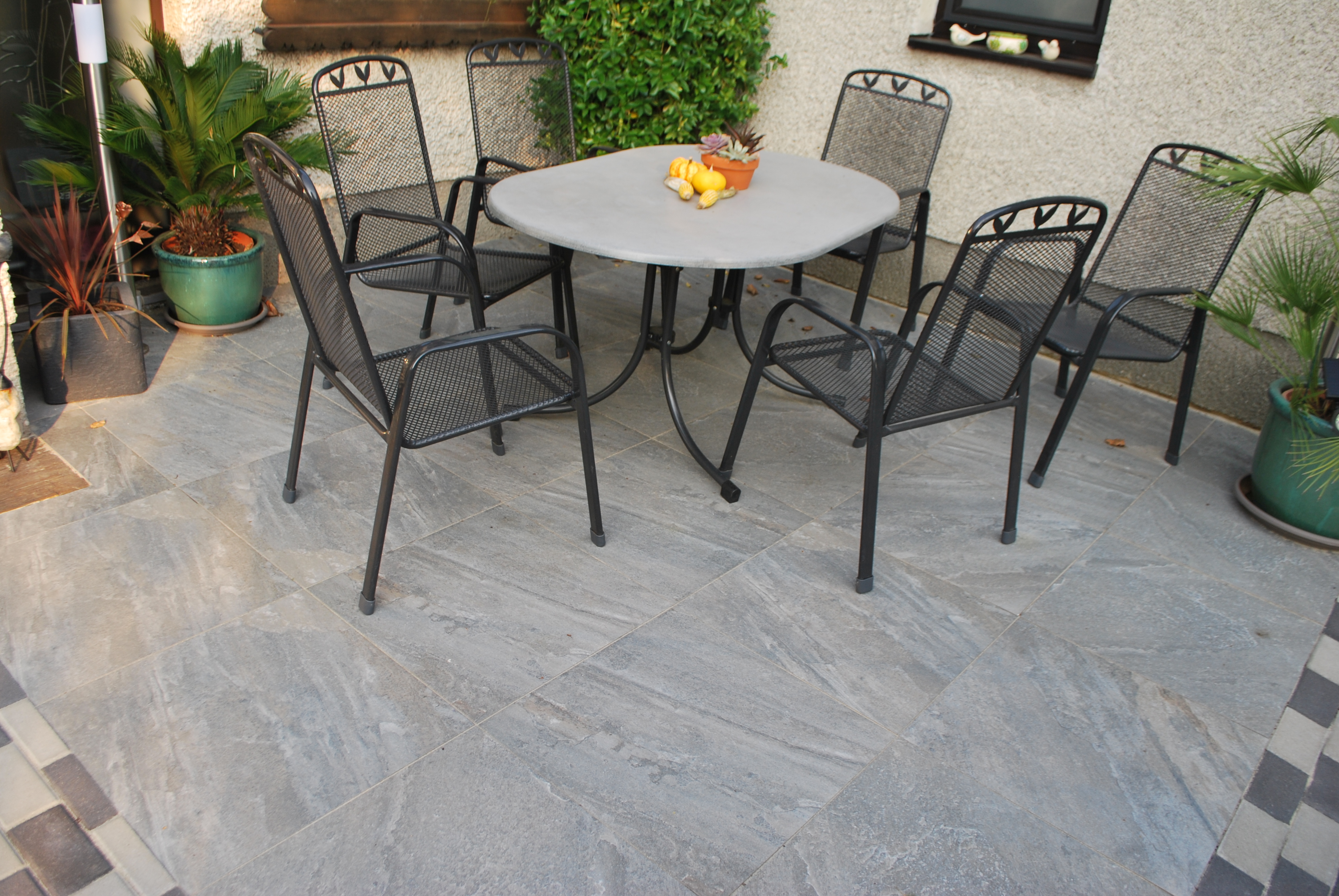 Beckenrandsteine 8 x 4m Keramik grey grau Schwimmbeckenumrandung