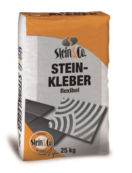 Stein&Co Steinkleber flexibel Ansetzen und Verlegen von Platten Beckenrandsteine
