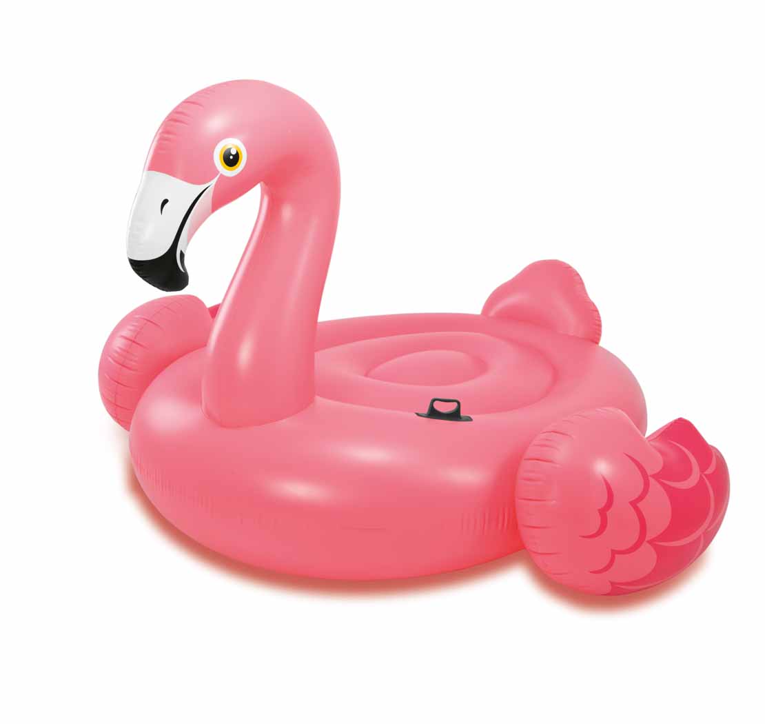 XXL Flamingo Wasserliege Badeinsel Party Schwimmtier Aufblasbar Pink