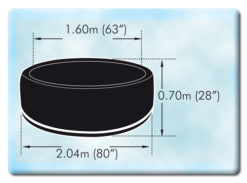 Luxus Outdoor Jacuzzi Mspa Whirlpool Spa aufblasbar  