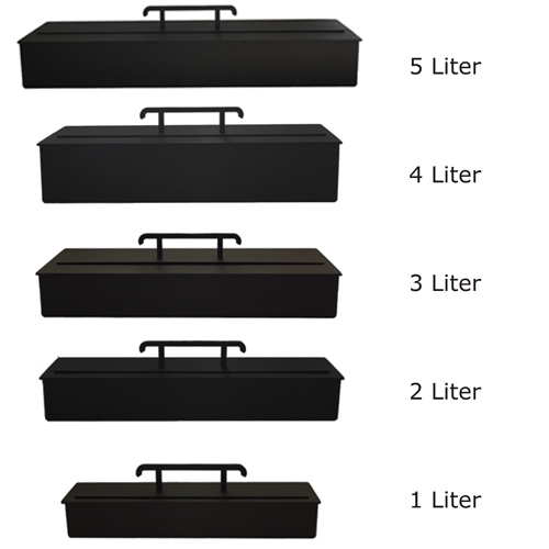 scherm Mogelijk Op de loer liggen Metal Burner Firebox Table Decoration Black Bio Ethanol GEL Fire 5 Liters  50 Cm for sale online | eBay