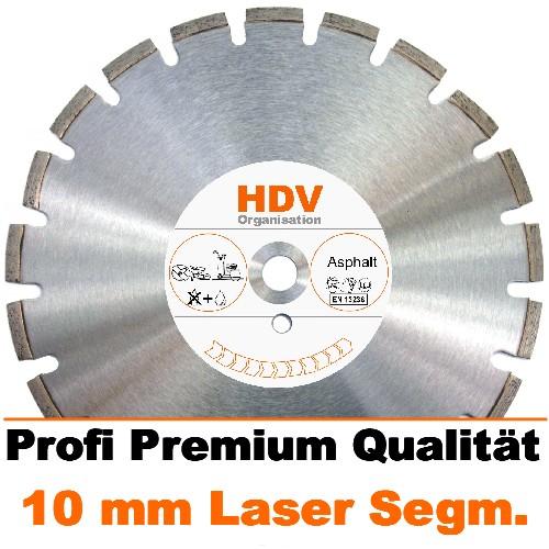 10 mm Diamantbelag 500 x 25,4 mm Asphalt Diamanttrennscheibe Laser 