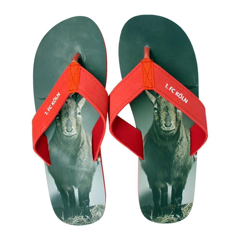 Zehenpantoletten Badelatschen Strandsandalen Gr: 36-47 1. FC Köln Zehenpantoletten Badelatschen Strandsandalen Gr: 36-47 1. FC FC FC Köln 1d9fed