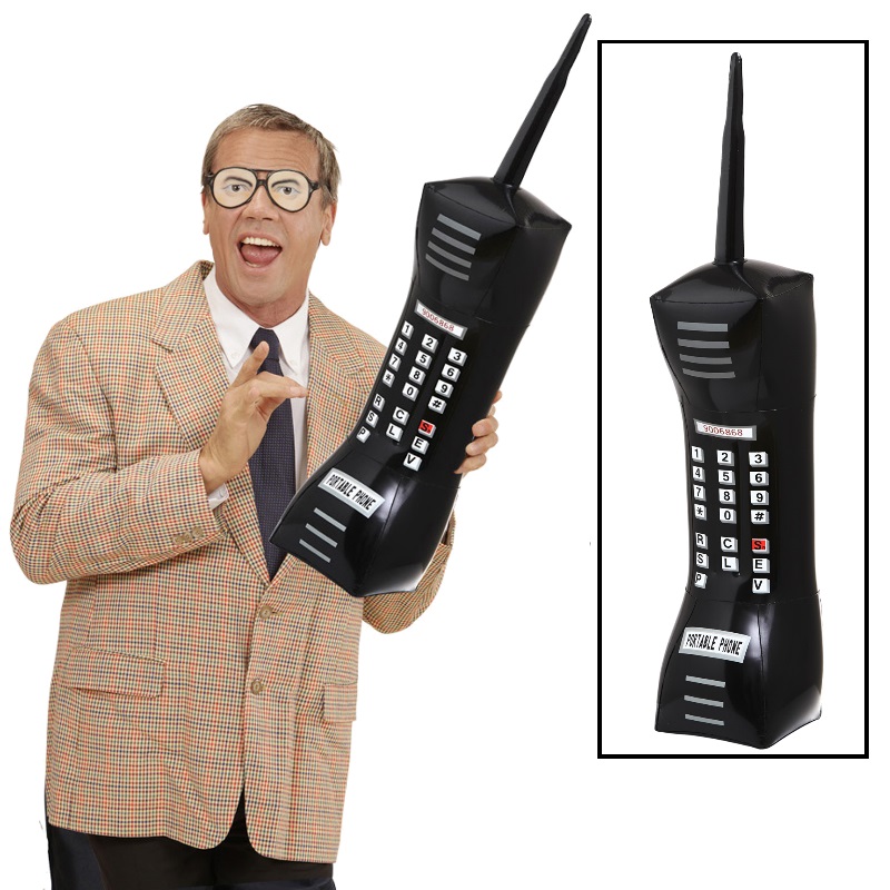Aufblasbares Handy Riesenhandy Telefon Sehr Gross 77cm Retro 80er 90er Jahre Deko Ebay