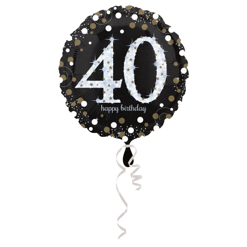 40 Geburtstag Glitzer Gold Geburtstag Party Deko Set 40 Zahl runder Geburtstag 
