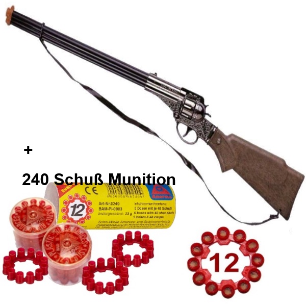 FRONTIER SCOUT 12-Schuss Western Gewehr mit 240 Schuss Munition