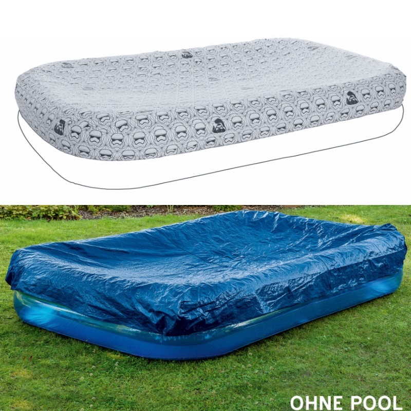 Poolabdeckung Rund 122cm - Wasserdicht Mit Kordelzug Für Hundepool & Kinderpool