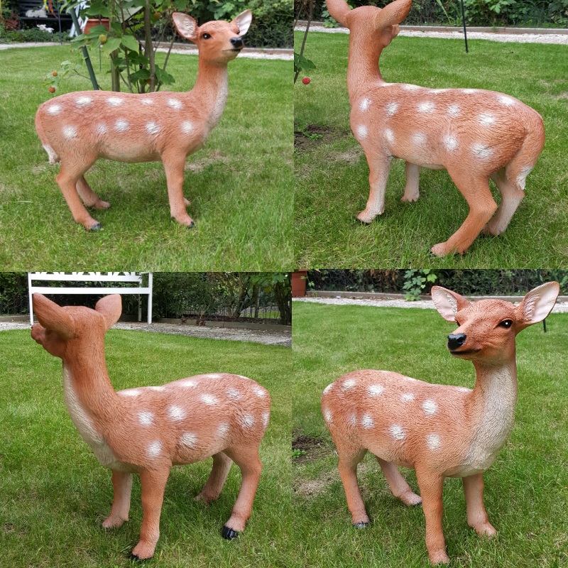 Dekofigur Bambi Reh Rehkitz Garten Figur Tierfigur