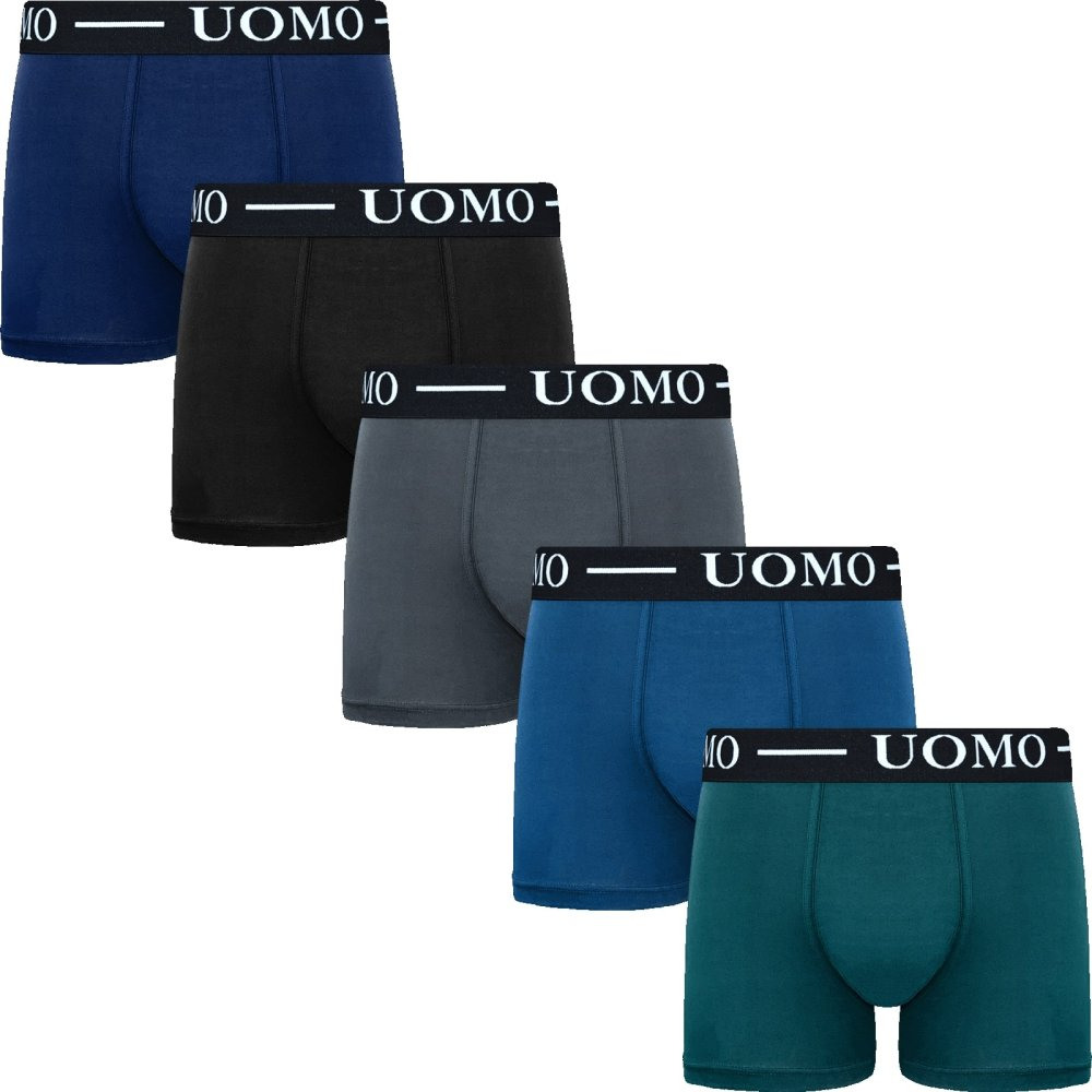 Confezione 5 Boxer Uomo Boxer Shorts Cotone Mutande GVG-7501 - Foto 5 di 8