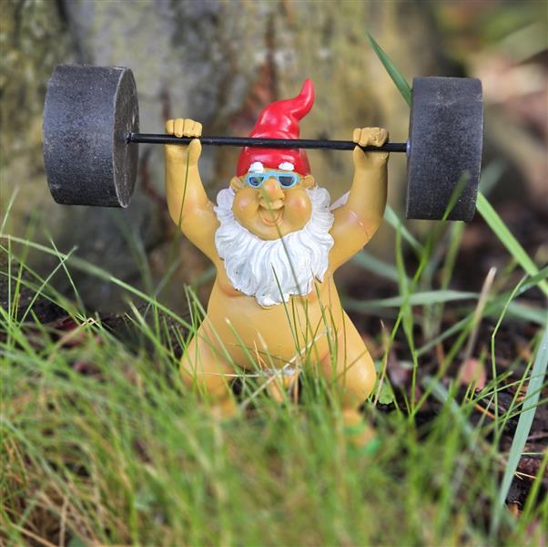 Produktbild von ZWERGE GARTENZWERG BALKON Dekoration Gartenfigur Figur Garten Deko 15cm