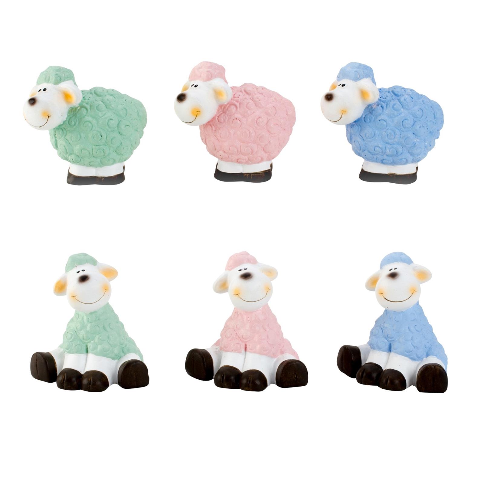 Süße Schafe in Pastellfarben