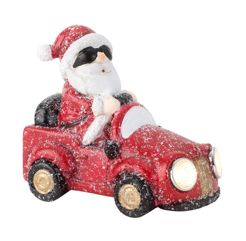 Weihnachtsmann im Auto LED